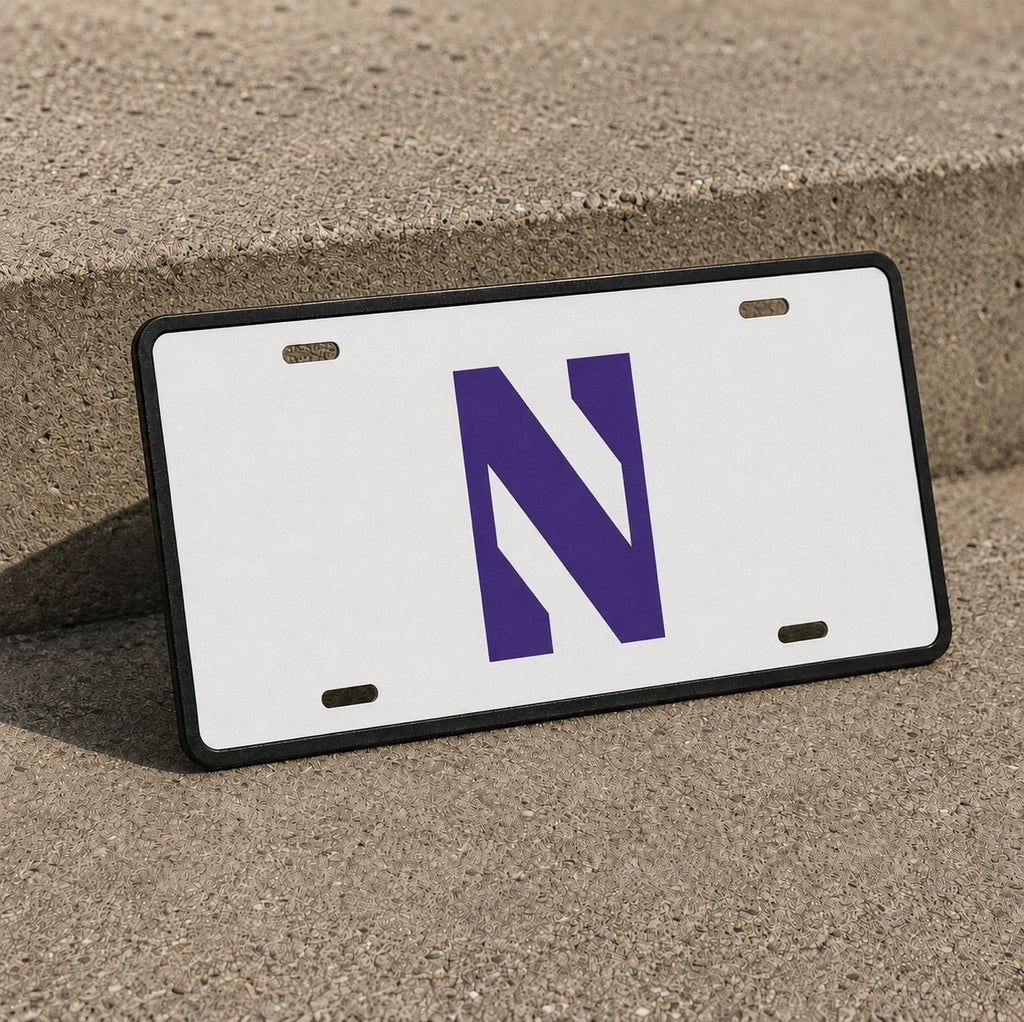 Northwestern Wildcats College Football License Plate Car Tag 12x6 Front Novelty