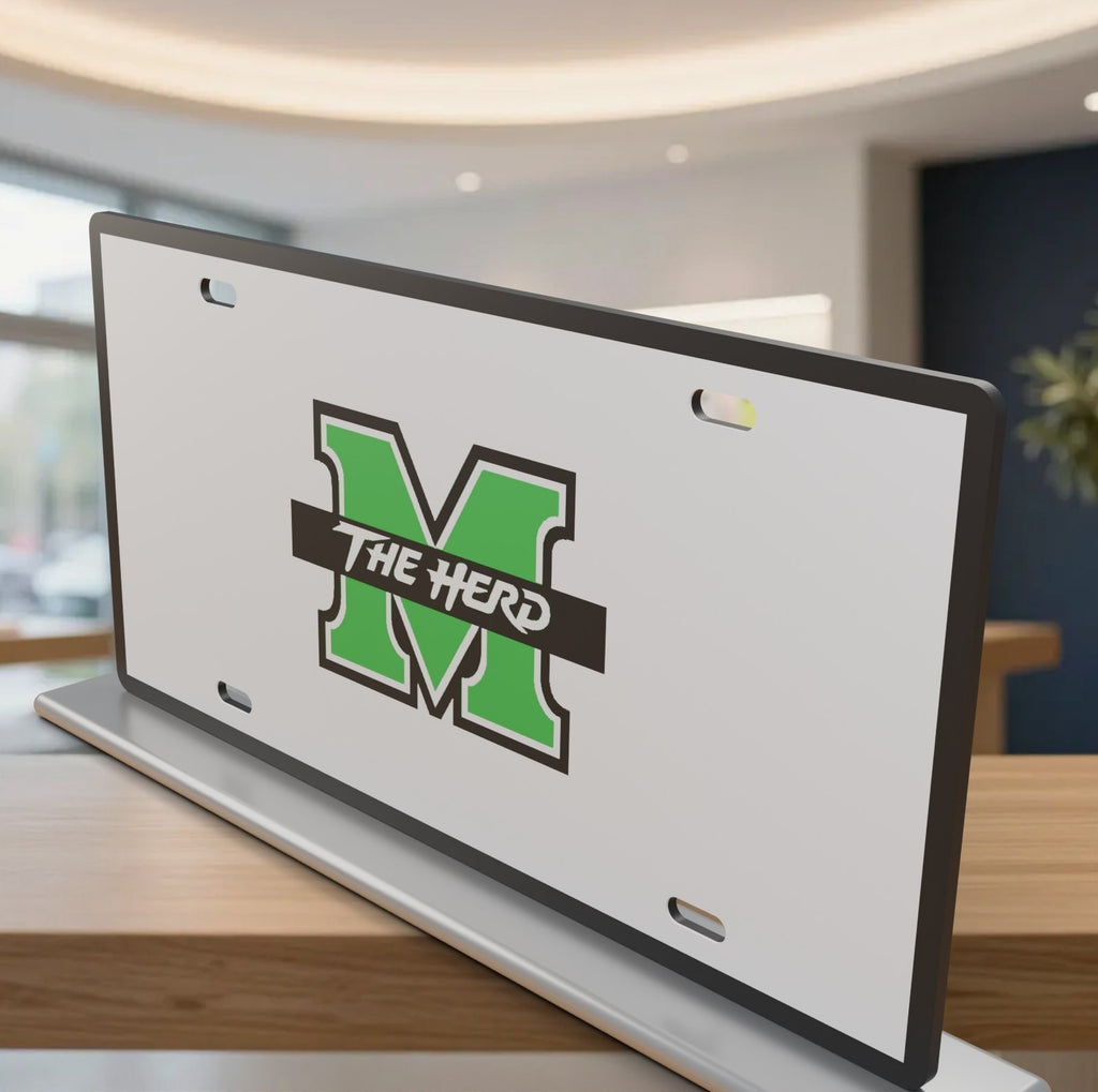 Marshall Thundering Herd College Football License Plate Car Tag 12x6 Front