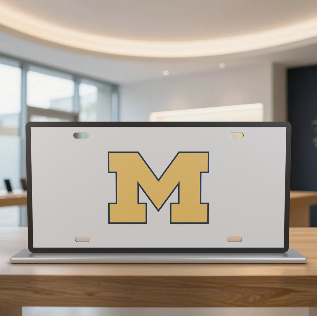 Michigan Wolverines College Football License Plate Car Tag 12x6 Front Novelty