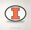 Illinois Fighting Illini Oval Trailer Hitch Cover 2 Inch Receiver