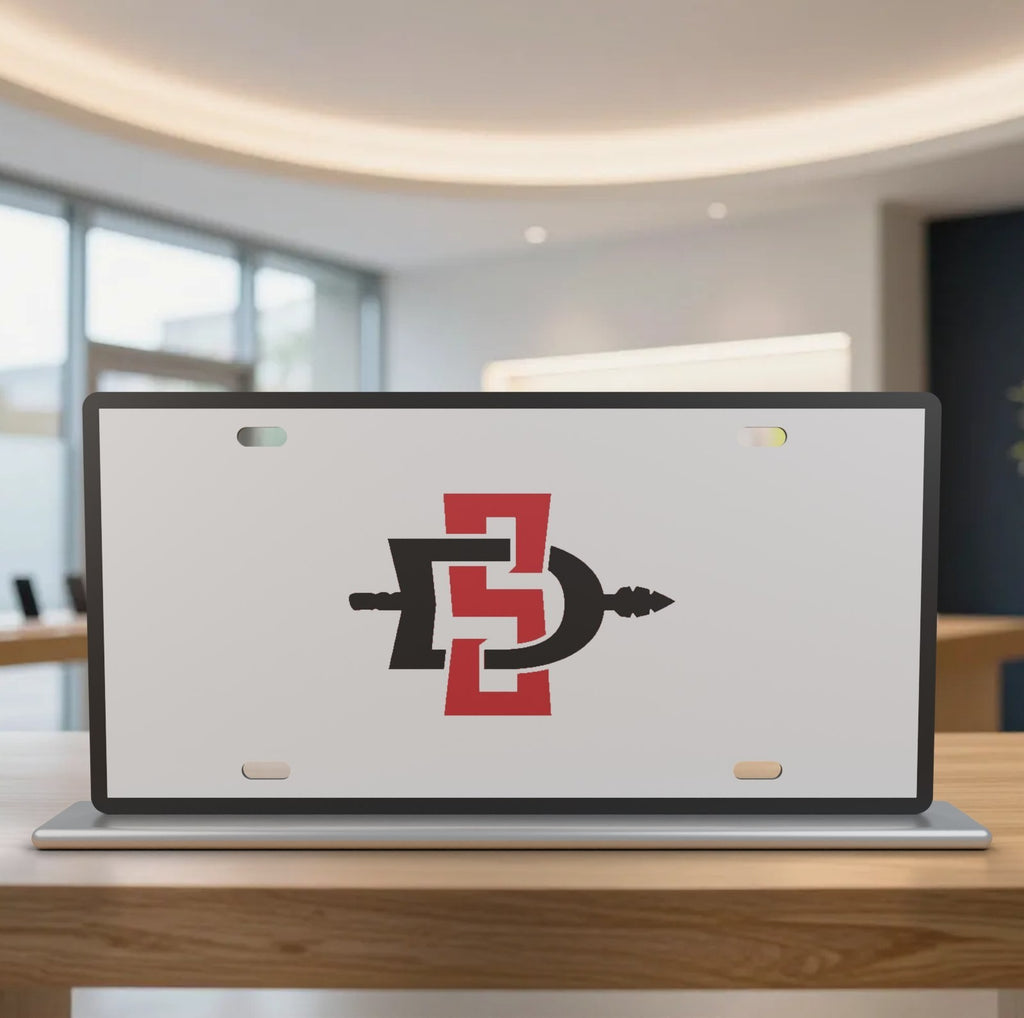 San Diego State Aztecs SDSU License Plate Car Tag 12x6 Front