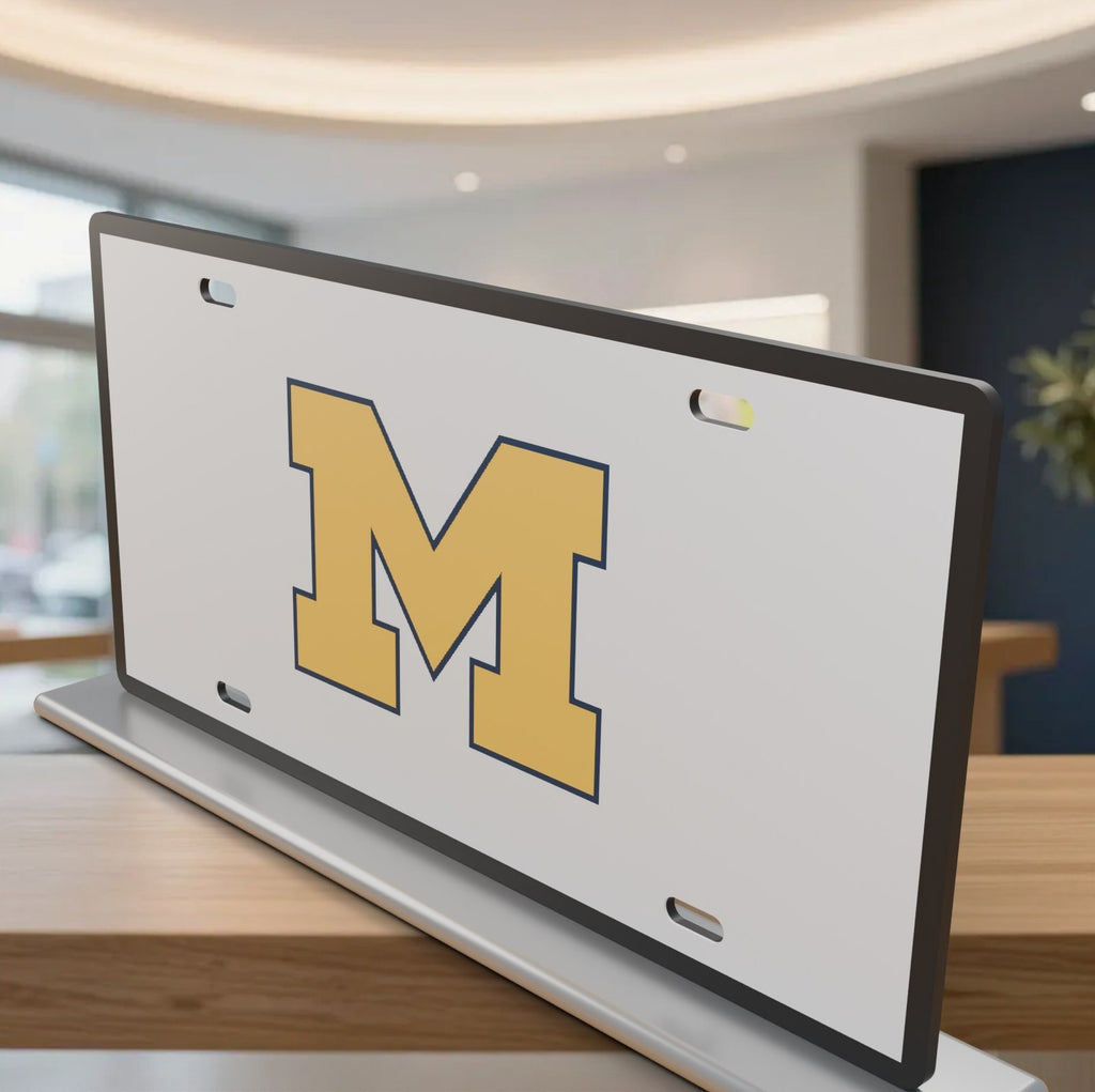 Michigan Wolverines College Football License Plate Car Tag 12x6 Front Novelty