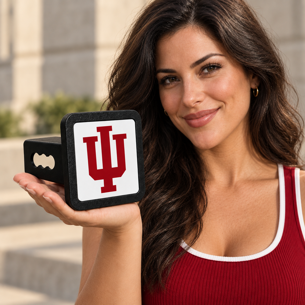 Indiana Hoosiers Trailer Hitch Cover 2 Inch Receiver
