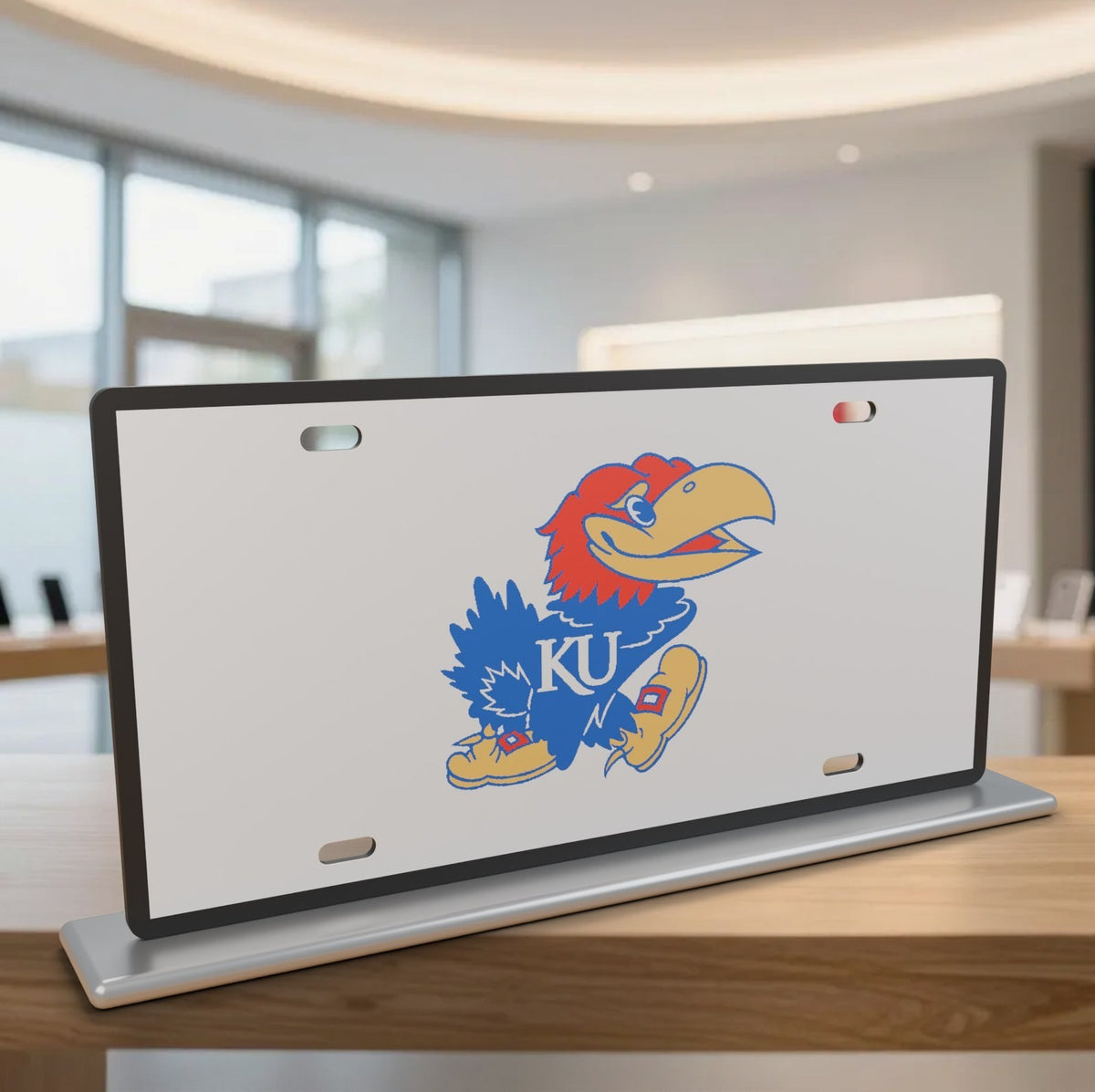 Kansas Jayhawks KU License Plate Car Tag 12x6 Front