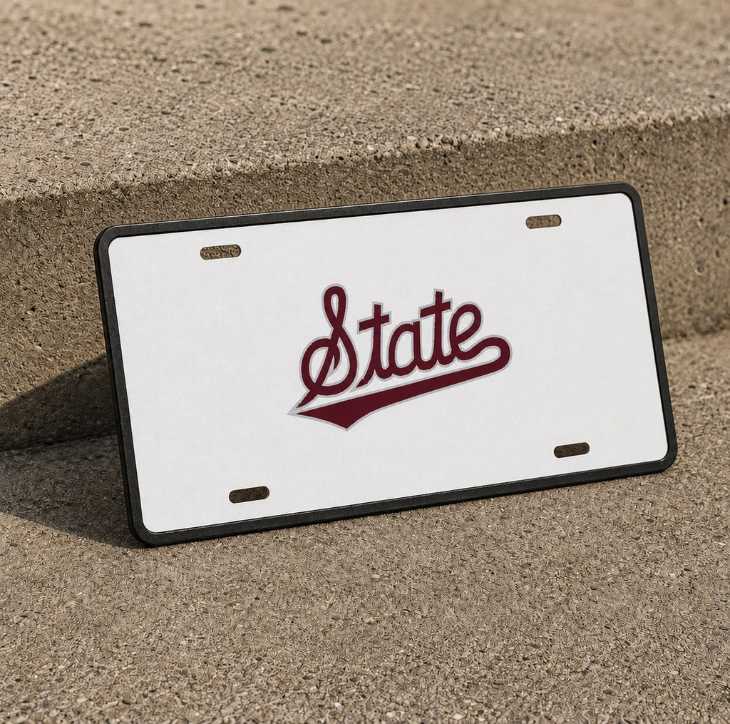 Mississippi State Bulldogs College Football License Plate Car Tag 12x6 Front