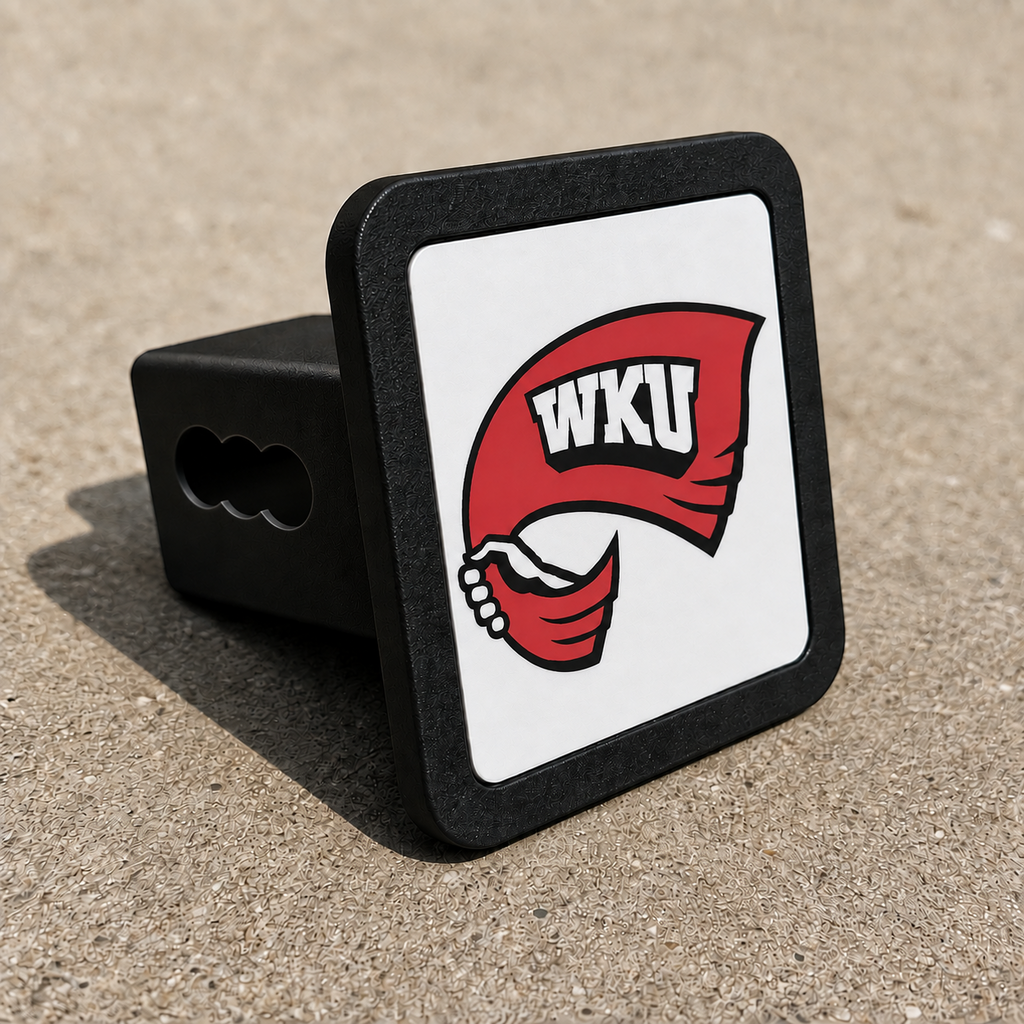 Western Kentucky Hilltoppers WKU Trailer Hitch Cover 2 Inch Receiver