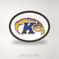Kent State Golden Flashes Oval Trailer Hitch Cover 2 Inch Receiver
