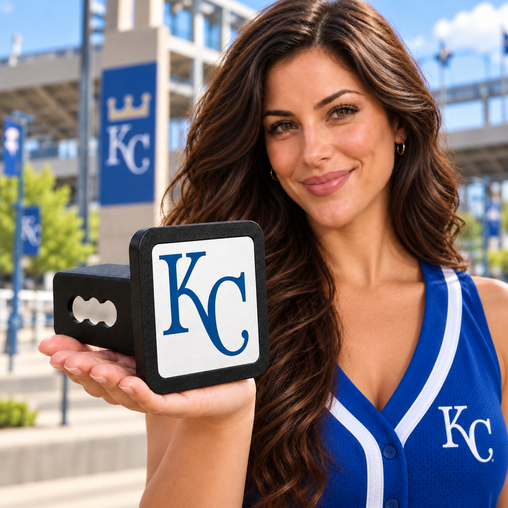 Kansas City Royals MLB Baseball Trailer Hitch Cover 2 Inch Receiver