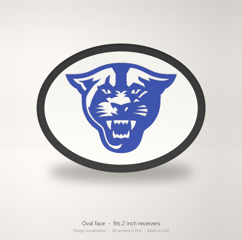 Georgia State Panthers Oval Trailer Hitch Cover 2 Inch Receiver