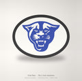 Georgia State Panthers Oval Trailer Hitch Cover 2 Inch Receiver