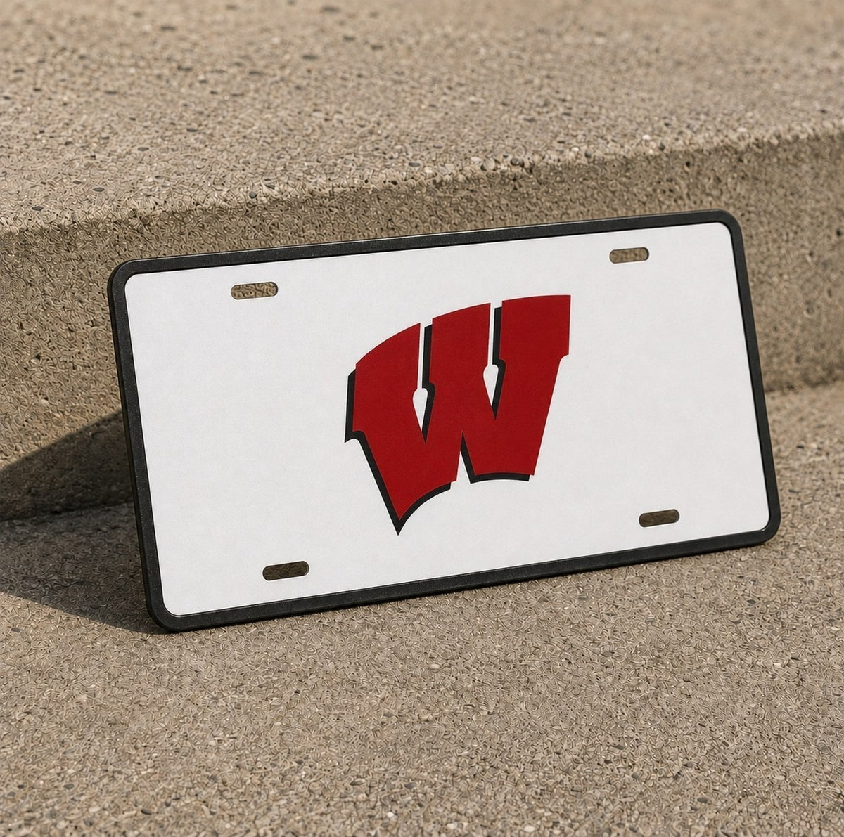 Wisconsin Badgers College Football License Plate Car Tag 12x6 Front Novelty