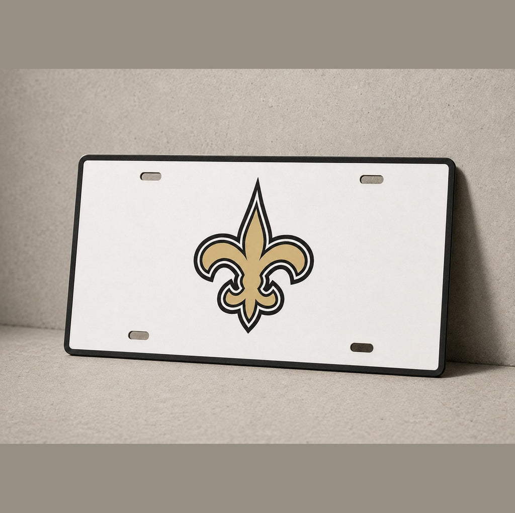 New Orleans Saints Football License Plate Car Tag 12x6 Front Novelty Vanity