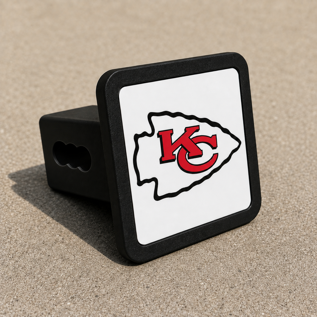 Kansas City Chiefs NFL Trailer Hitch Cover 2 Inch Receiver