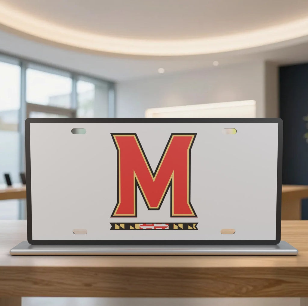 Maryland Terrapins Terps License Plate Car Tag 12x6 Front