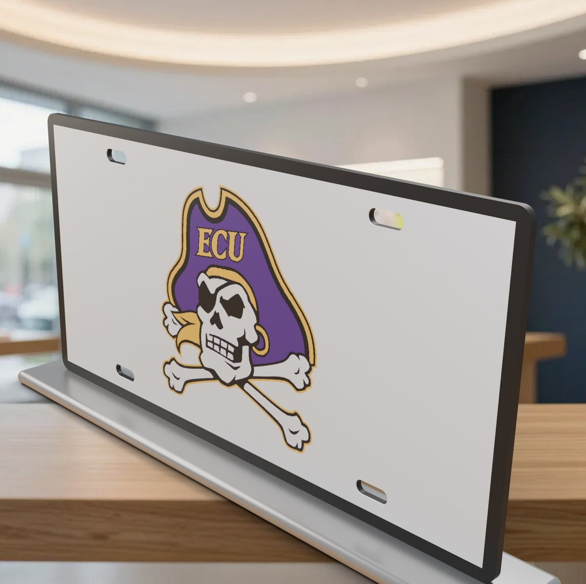 East Carolina Pirates ECU License Plate Car Tag 12x6 Front