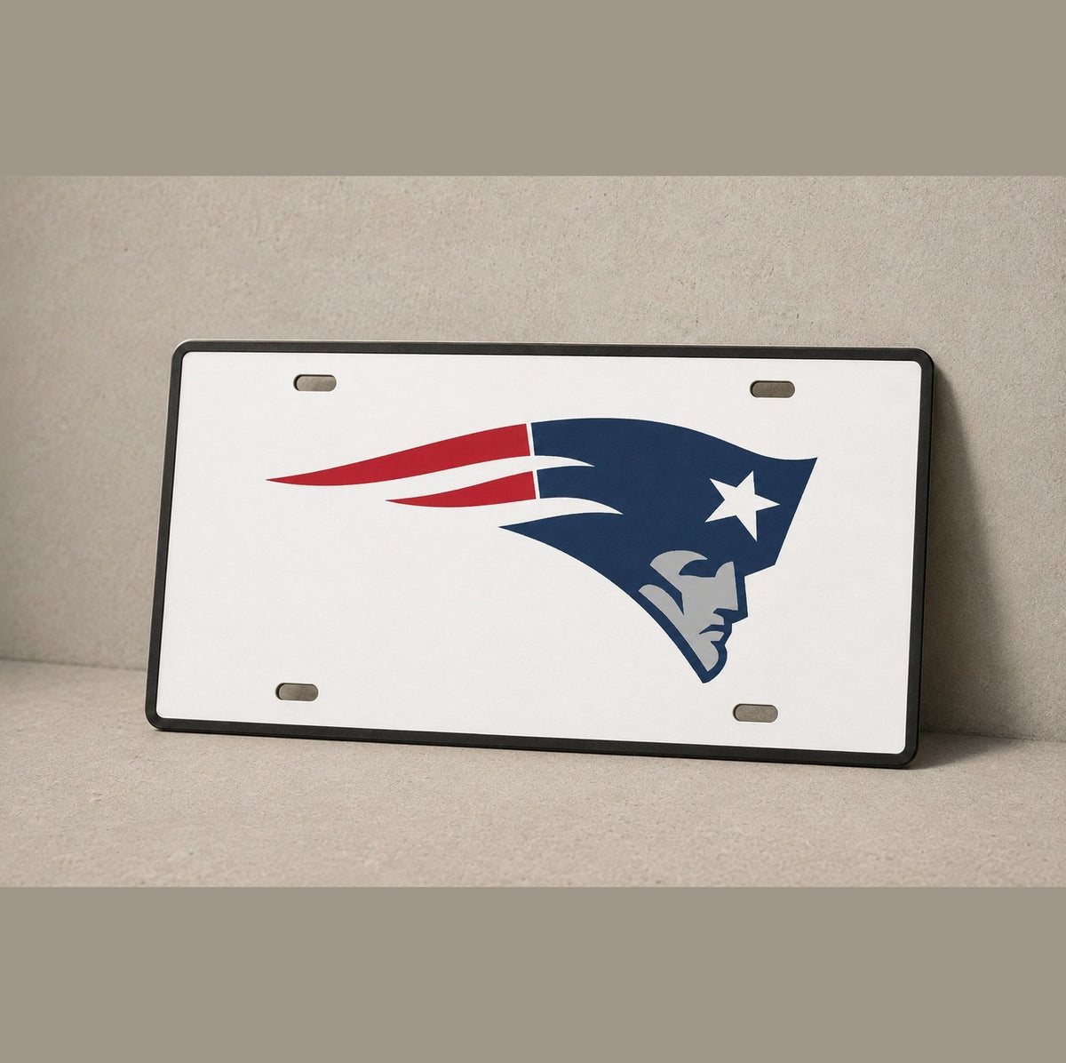New England Patriots Football License Plate Car Tag 12x6 Front Novelty Vanity