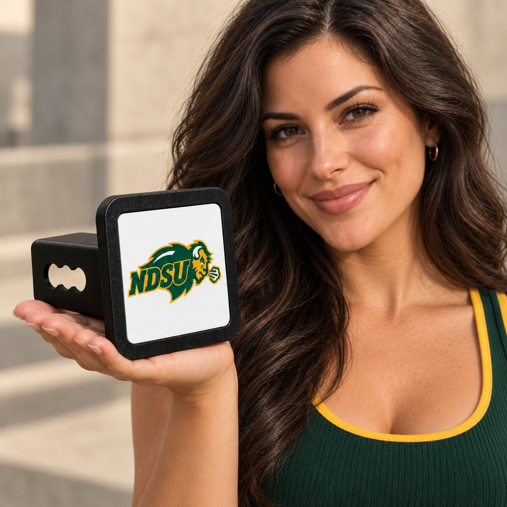 North Dakota State Bison NDSU Trailer Hitch Cover 2 Inch Receiver