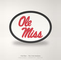 Ole Miss Rebels Oval Trailer Hitch Cover 2 Inch Receiver