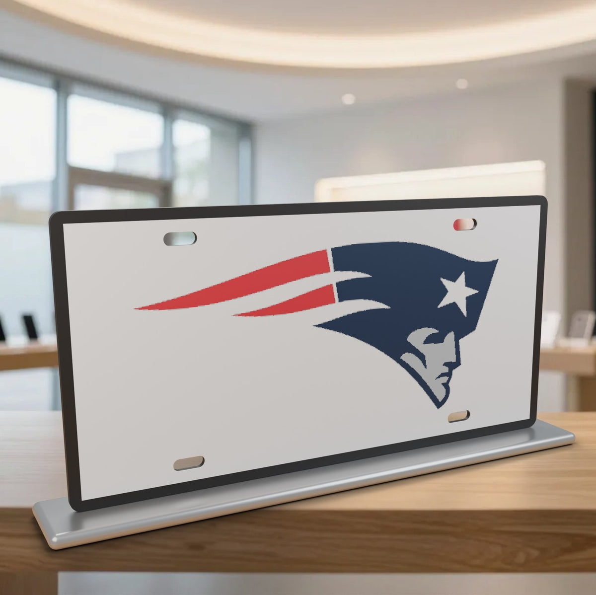 New England Patriots Football License Plate Car Tag 12x6 Front Novelty Vanity