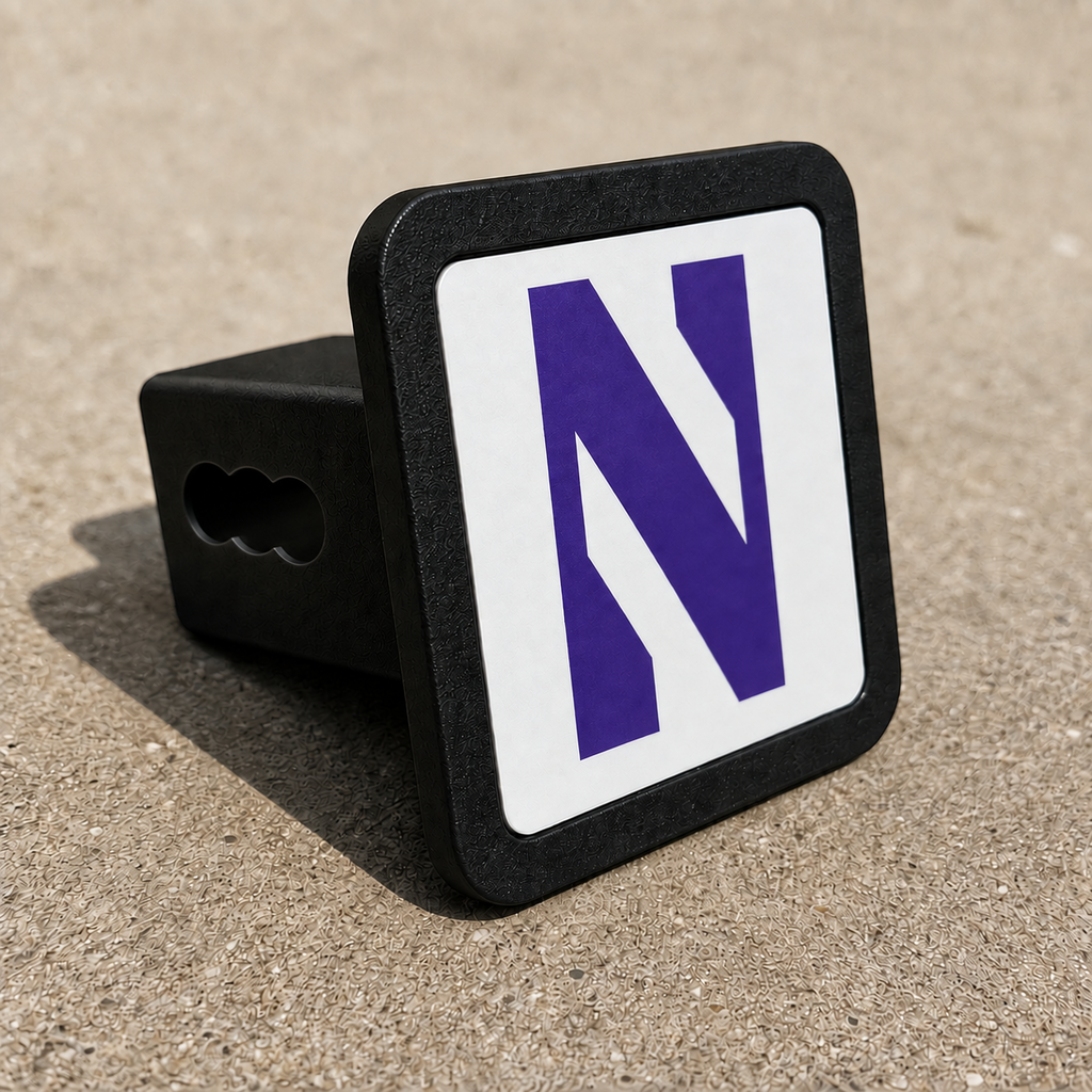 Northwestern Wildcats Trailer Hitch Cover 2 Inch Receiver