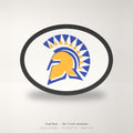 San Jose State Spartans SJSU Oval Trailer Hitch Cover 2 Inch Receiver