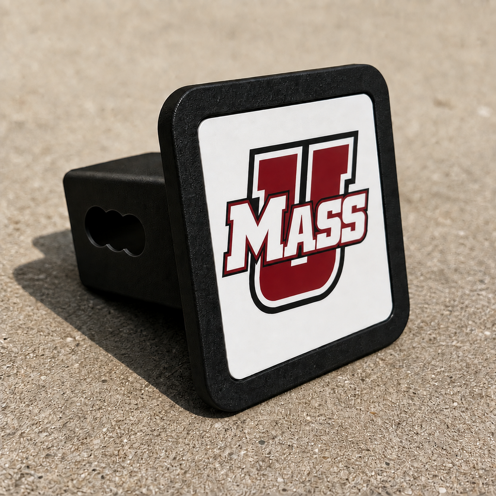 Massachusetts Minutemen UMass Trailer Hitch Cover 2 Inch Receiver