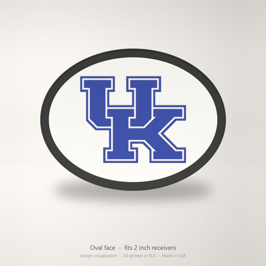 Kentucky Wildcats UK Oval Trailer Hitch Cover 2 Inch Receiver