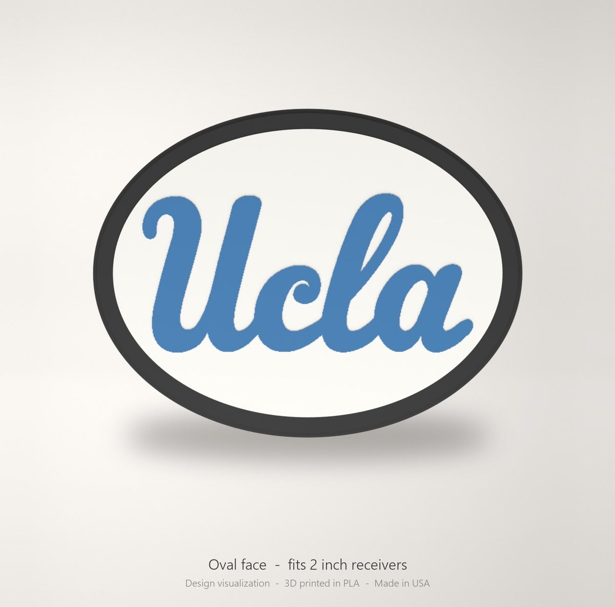 UCLA Bruins Oval Trailer Hitch Cover 2 Inch Receiver