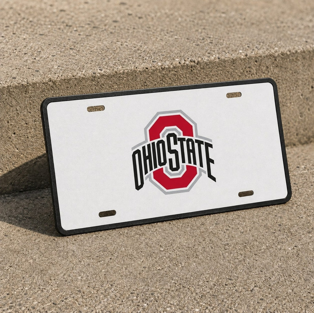 Ohio State Buckeyes College Football License Plate Car Tag 12x6 Front Novelty