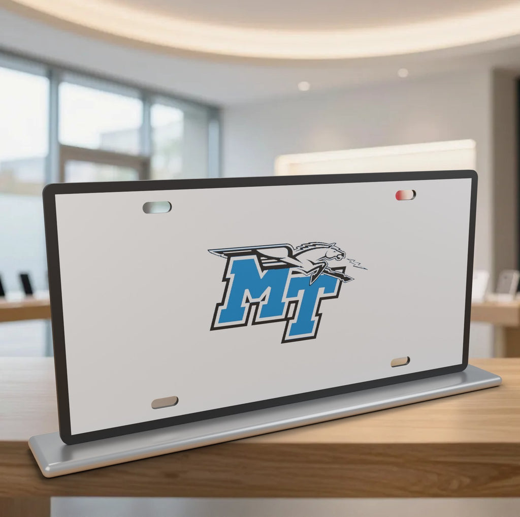 Middle Tennessee Blue Raiders MTSU License Plate Car Tag 12x6 Front