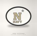 Navy Midshipmen Oval Trailer Hitch Cover 2 Inch Receiver