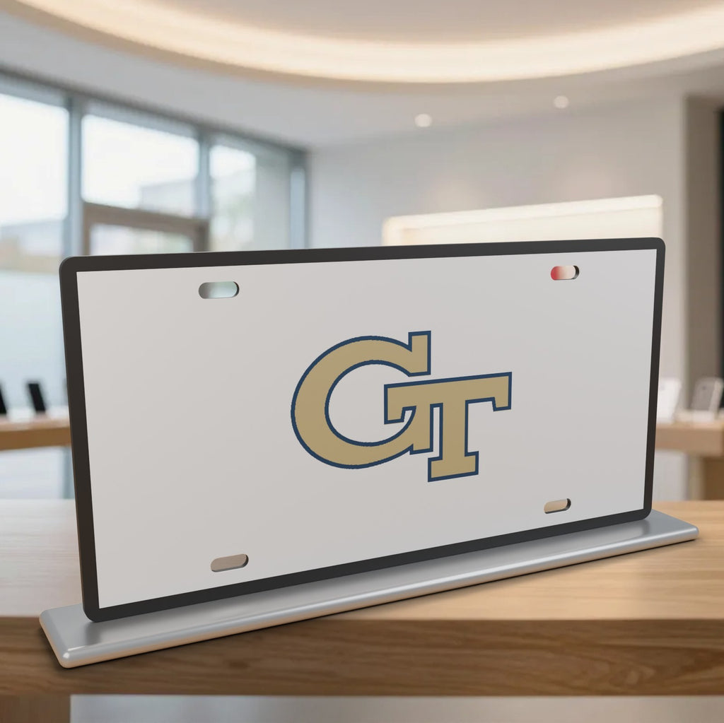 Georgia Tech Yellow Jackets GT License Plate Car Tag 12x6 Front