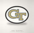 Georgia Tech Yellow Jackets GT Oval Trailer Hitch Cover 2 Inch Receiver