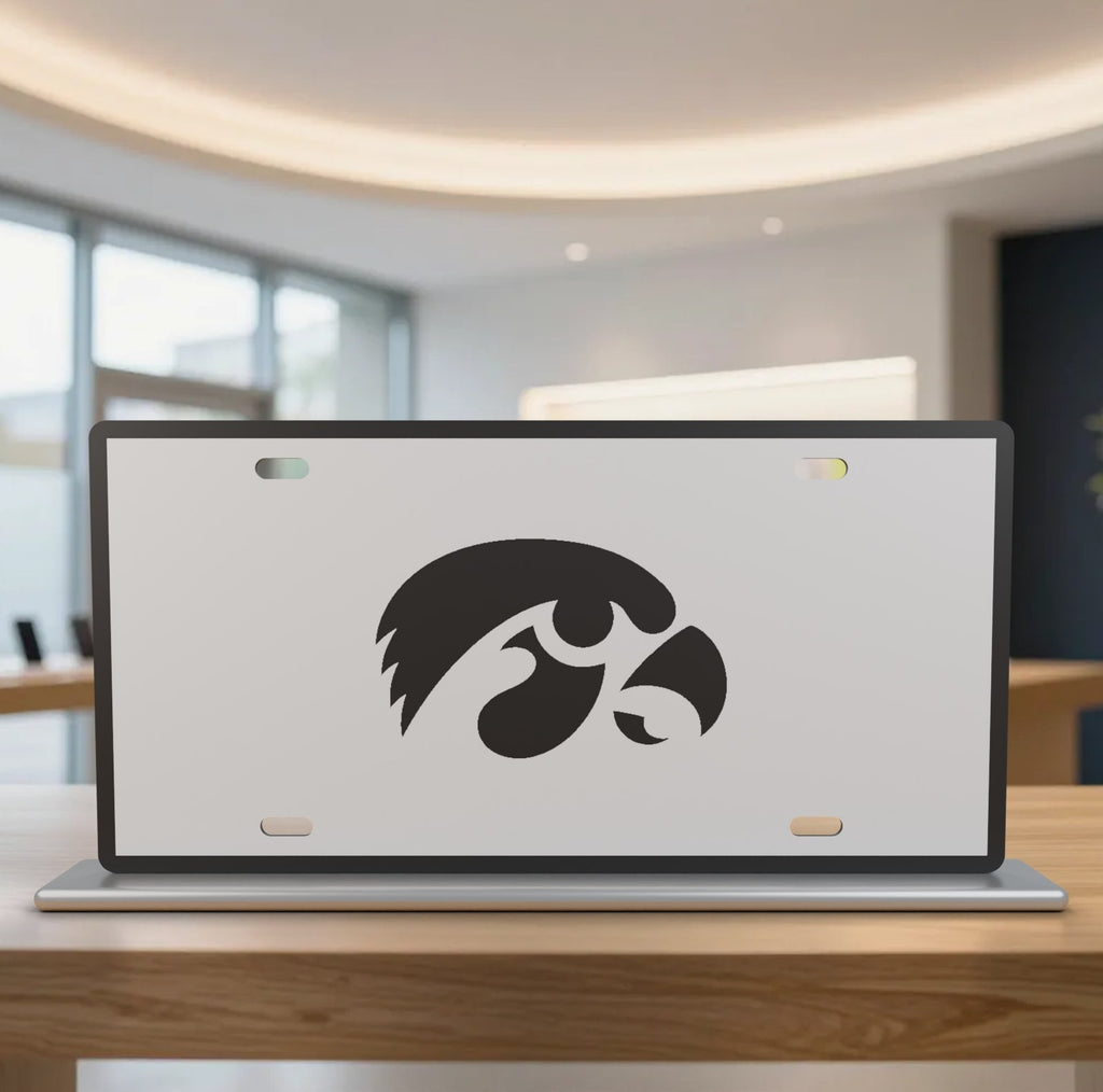 Iowa Hawkeyes College Football License Plate Car Tag 12x6 Front Novelty Vanity