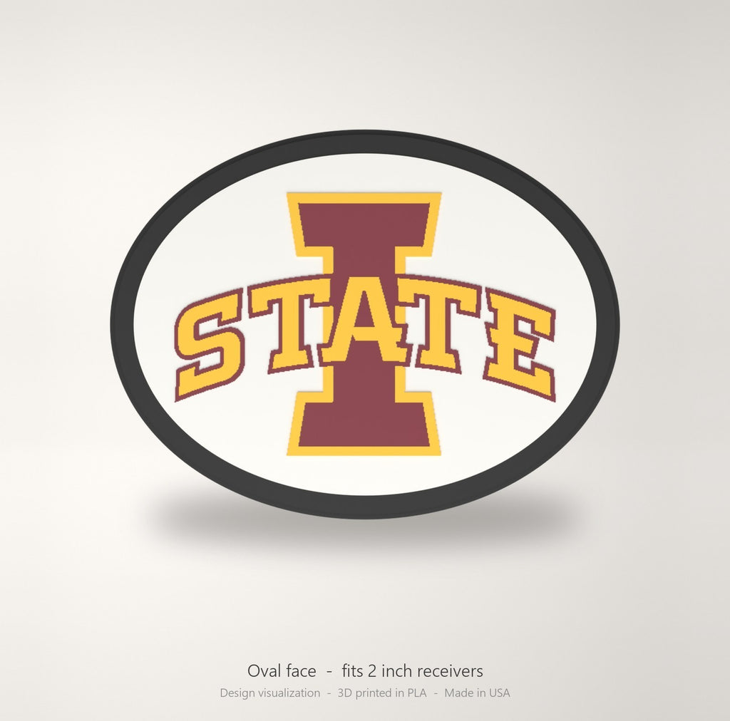 Iowa State Cyclones Oval Trailer Hitch Cover 2 Inch Receiver
