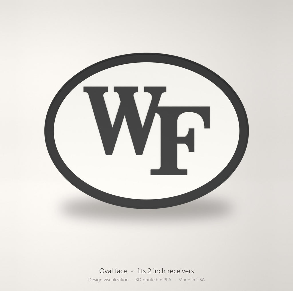 Wake Forest Demon Deacons Oval Trailer Hitch Cover 2 Inch Receiver