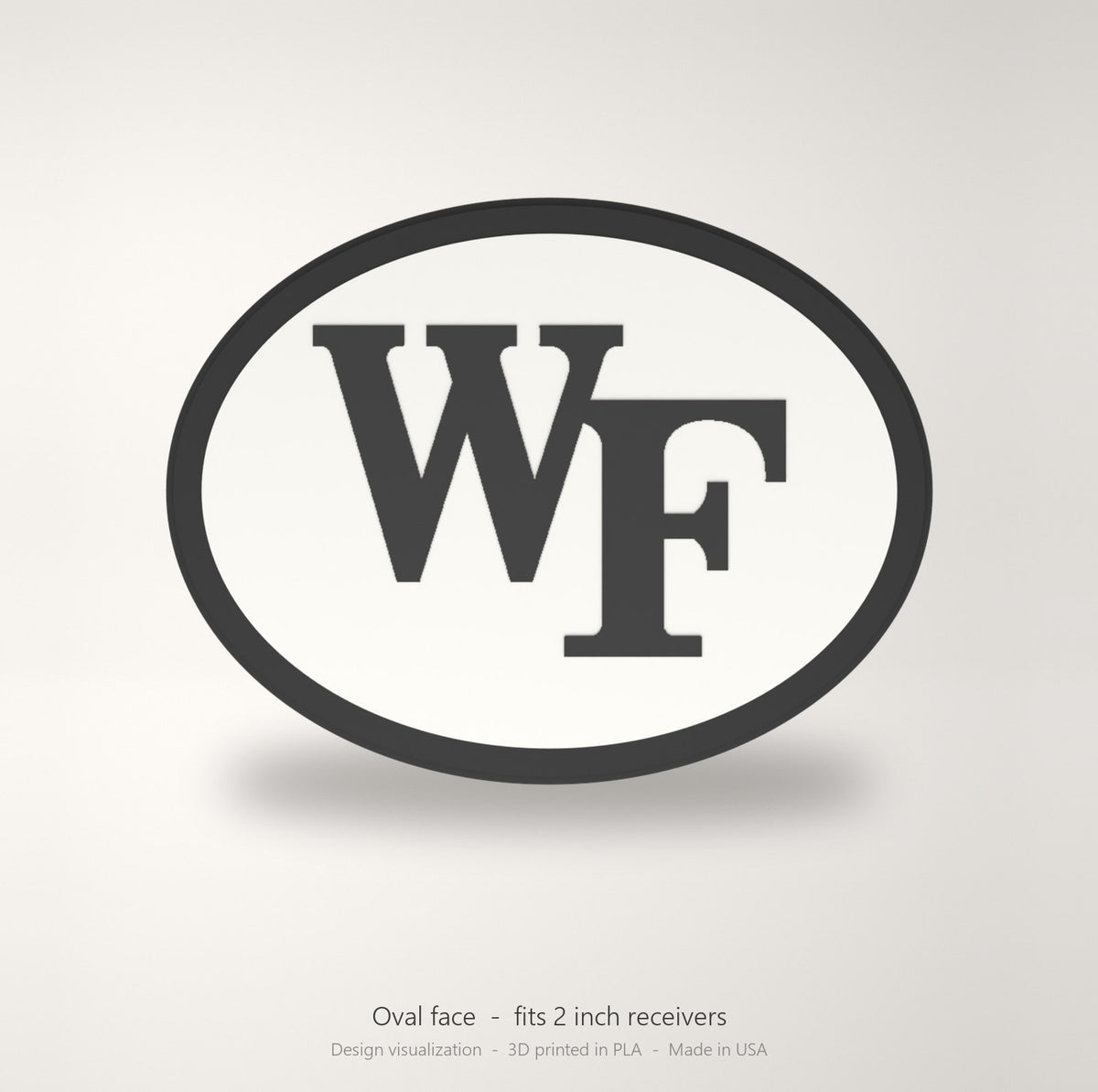 Wake Forest Demon Deacons Oval Trailer Hitch Cover 2 Inch Receiver