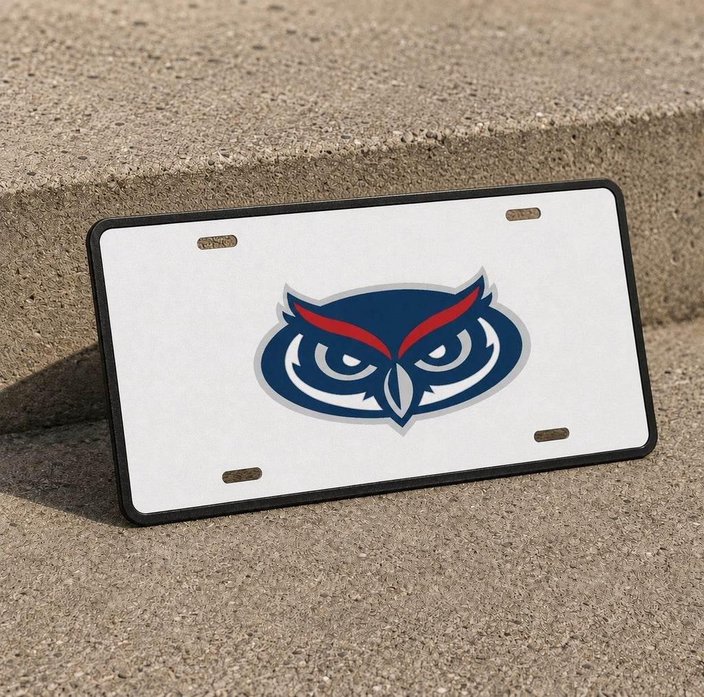 Florida Atlantic Owls FAU License Plate Car Tag 12x6 Front