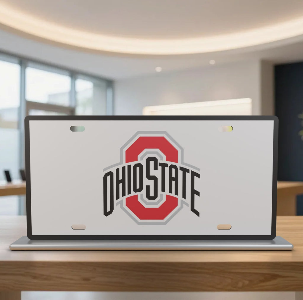 Ohio State Buckeyes College Football License Plate Car Tag 12x6 Front Novelty