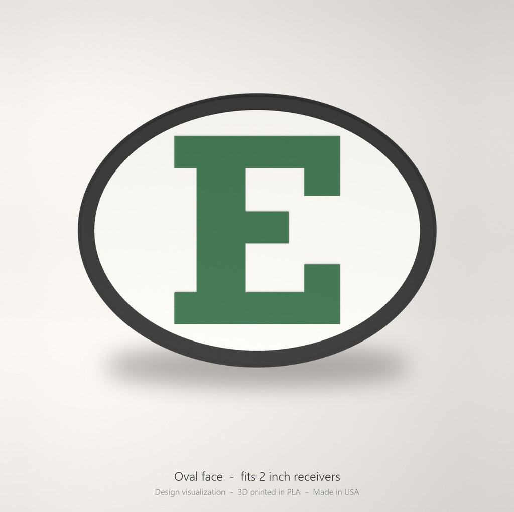 Eastern Michigan Eagles EMU Oval Trailer Hitch Cover 2 Inch Receiver