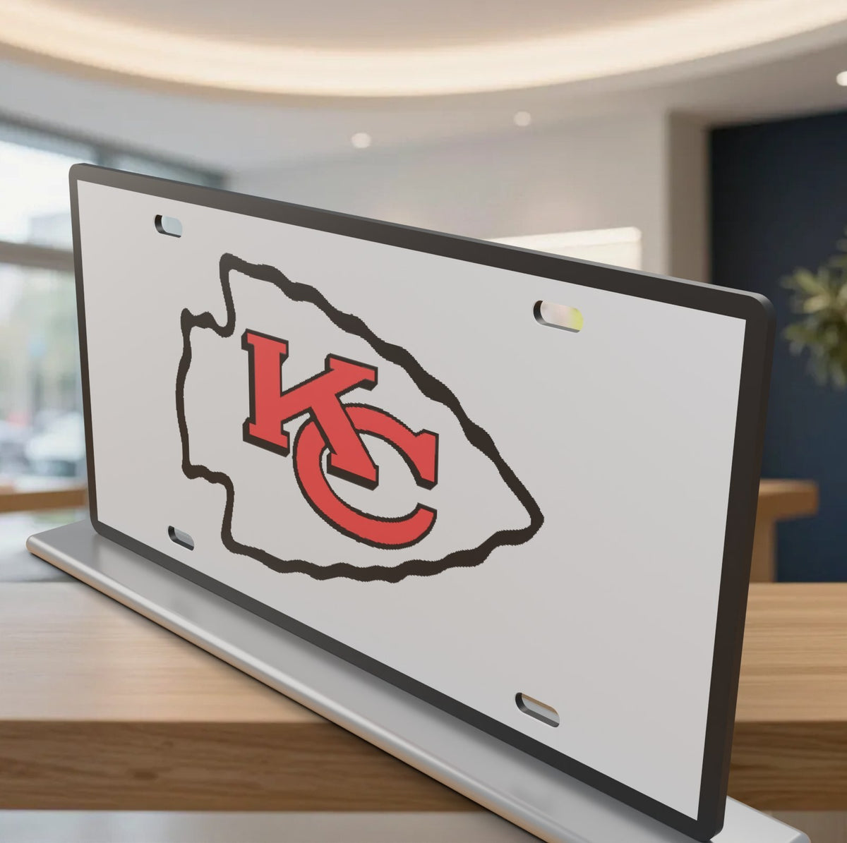 Kansas City Chiefs Football License Plate Car Tag 12x6 Front Novelty Vanity