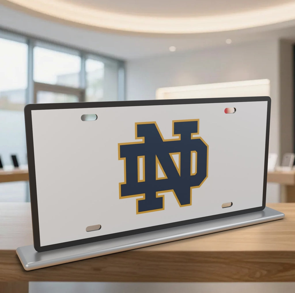 Notre Dame Fighting Irish College Football License Plate Car Tag 12x6 Front