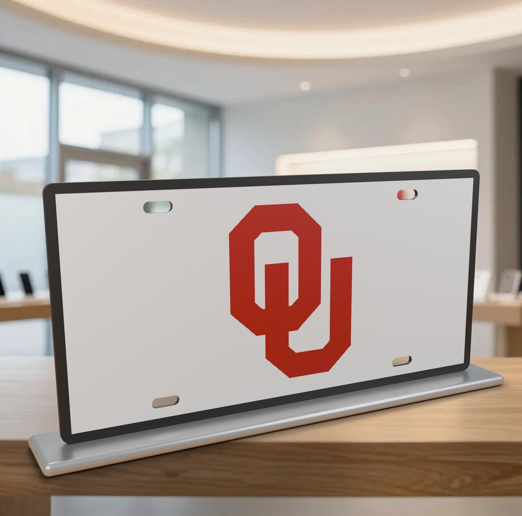 Oklahoma Sooners OU License Plate Car Tag 12x6 Front