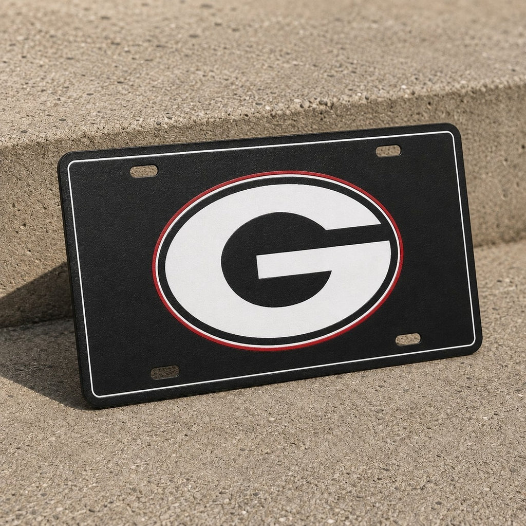 UGA Georgia Bulldogs Dawgs G Football License Plate Car Tag 12x6 Front Novelty