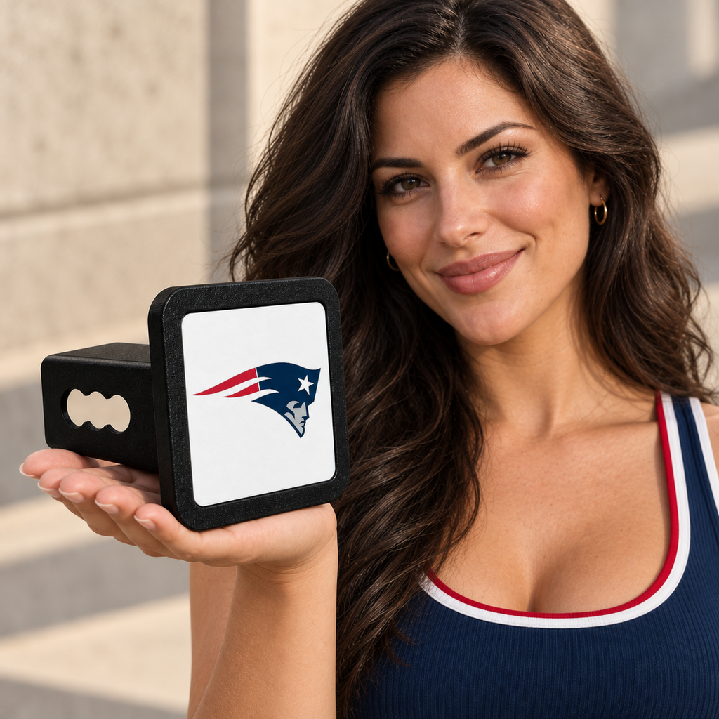 New England Patriots NFL Trailer Hitch Cover 2 Inch Receiver