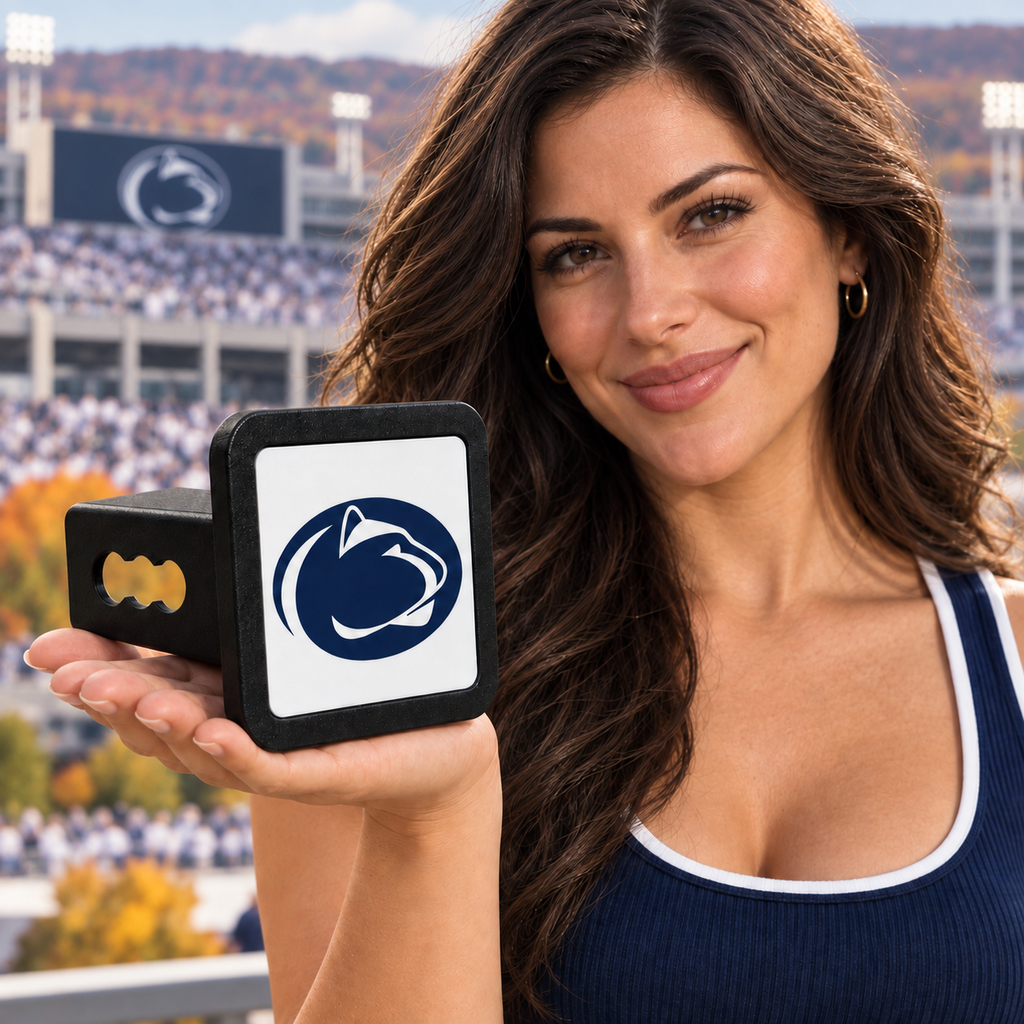 Penn State Nittany Lions PSU Trailer Hitch Cover 2 Inch Receiver