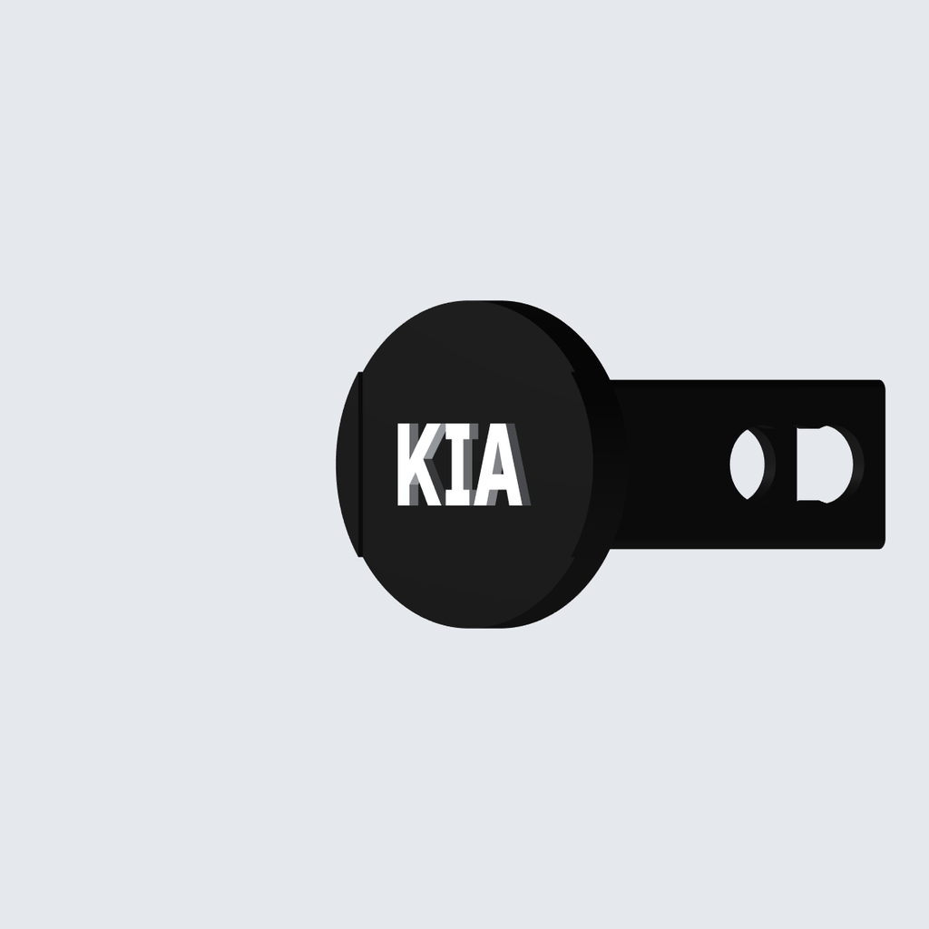 Kia oval trailer hitch cover view 9