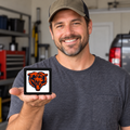 Chicago Bears NFL 3-Inch Square Hitch Cover for 1.25 or 2 Inch Receiver