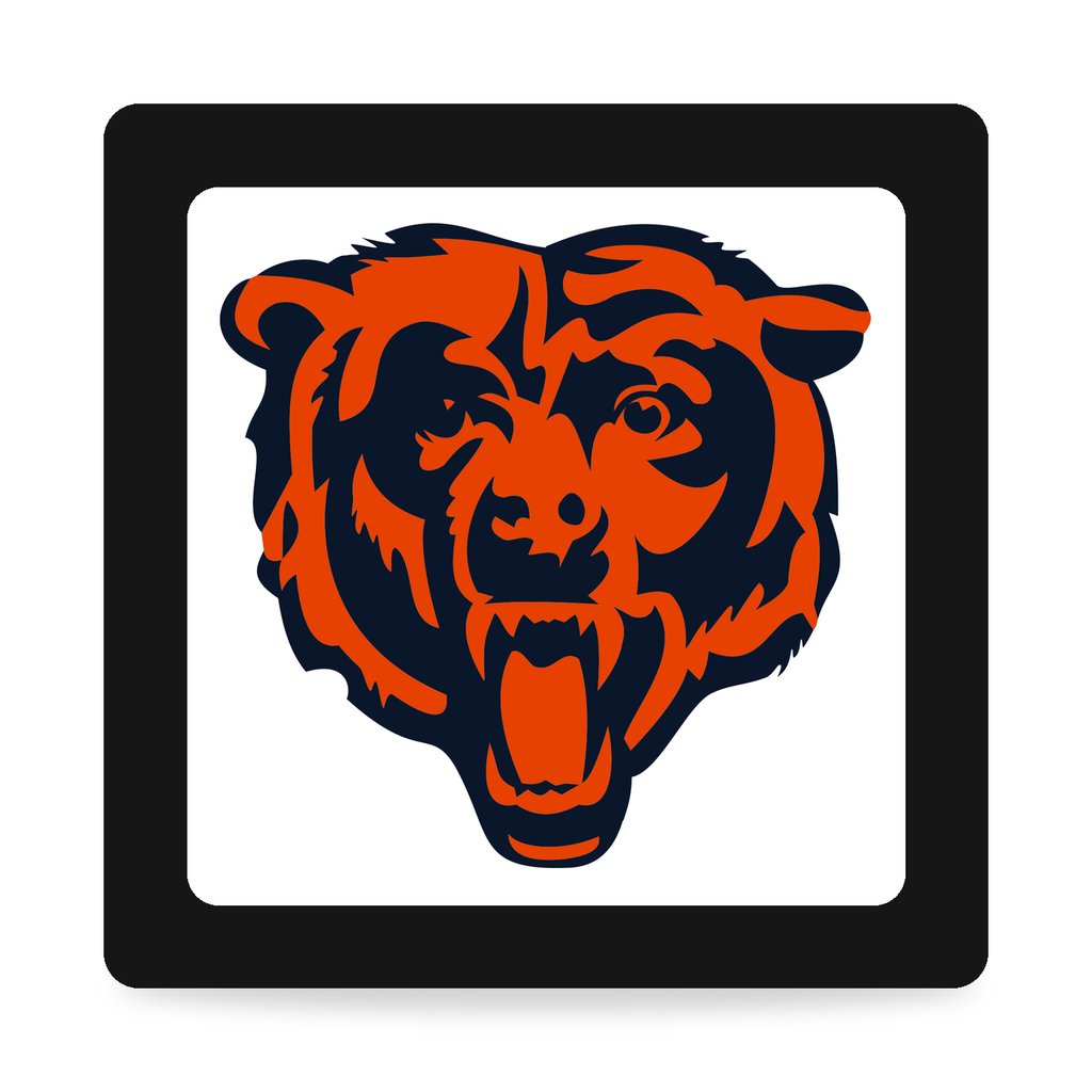 Chicago Bears NFL 3-Inch Square Hitch Cover for 1.25 or 2 Inch Receiver