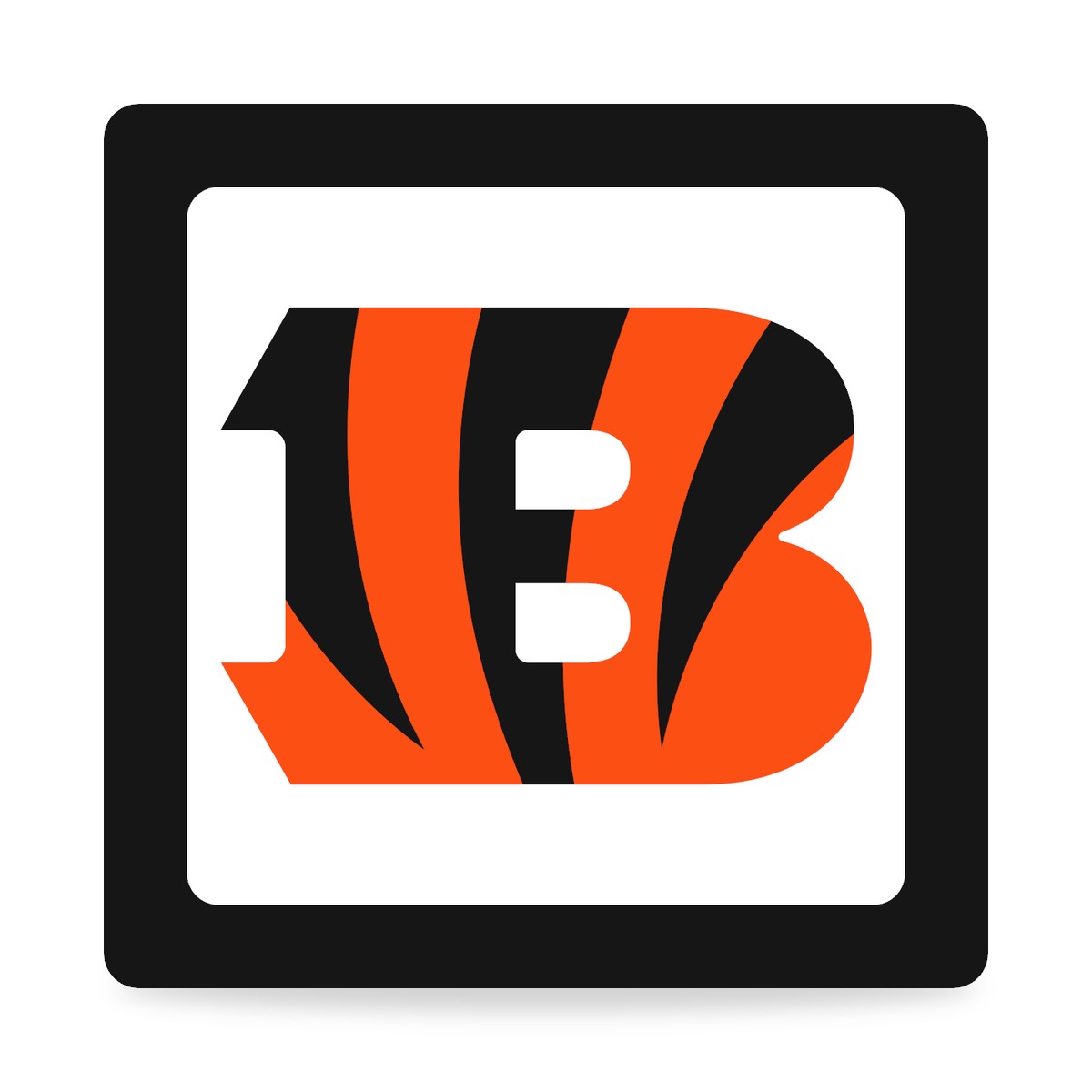 Cincinnati Bengals NFL 3-Inch Square Hitch Cover for 1.25 or 2 Inch Receiver